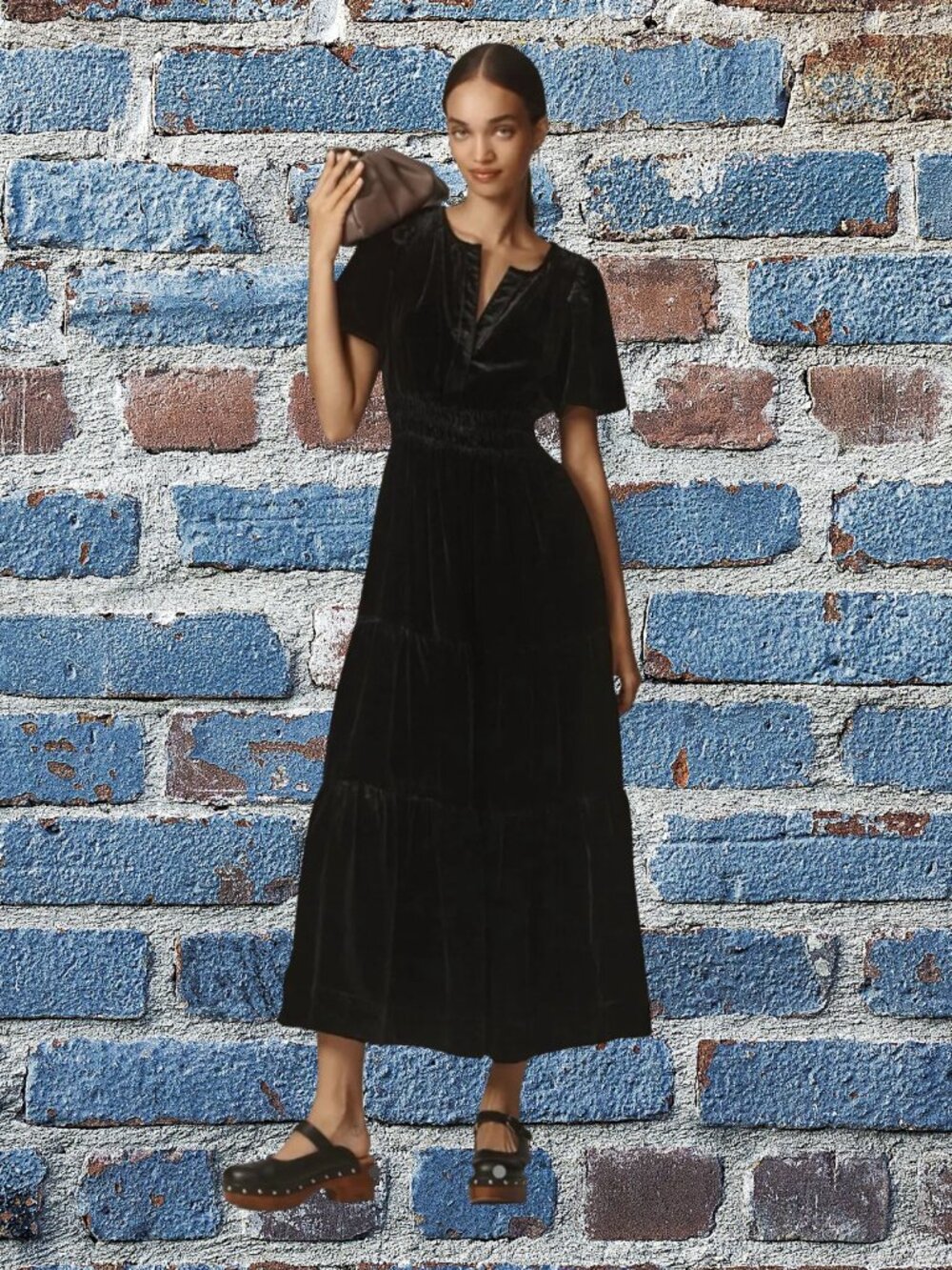 NWT Somerset Velvet Maxi Dress by Anthropologie